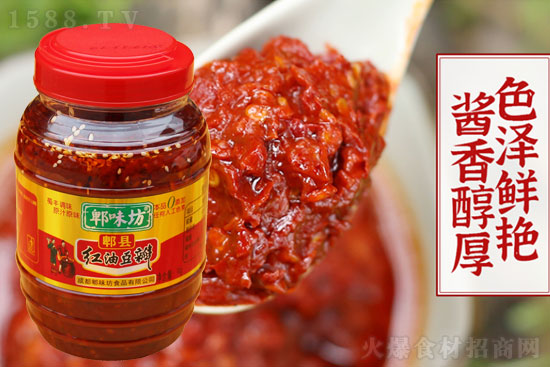 郫味坊郫县红油豆瓣,色泽红润,味道浓厚,提升色香味!