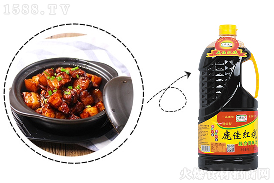 鹿佳红烧复合调味汁,上色红润持久、高温不褪色,红烧菜式调味佳品!