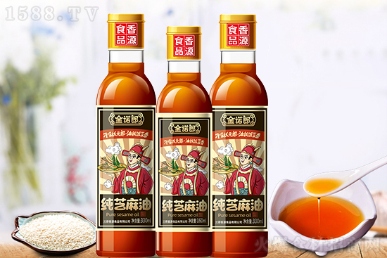 【香源食品】金诺郎纯芝麻油,香味更醇、味道更浓!