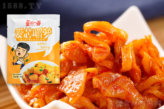 董府一哥爱芯嚼萝,咸香脆口,消食开胃!